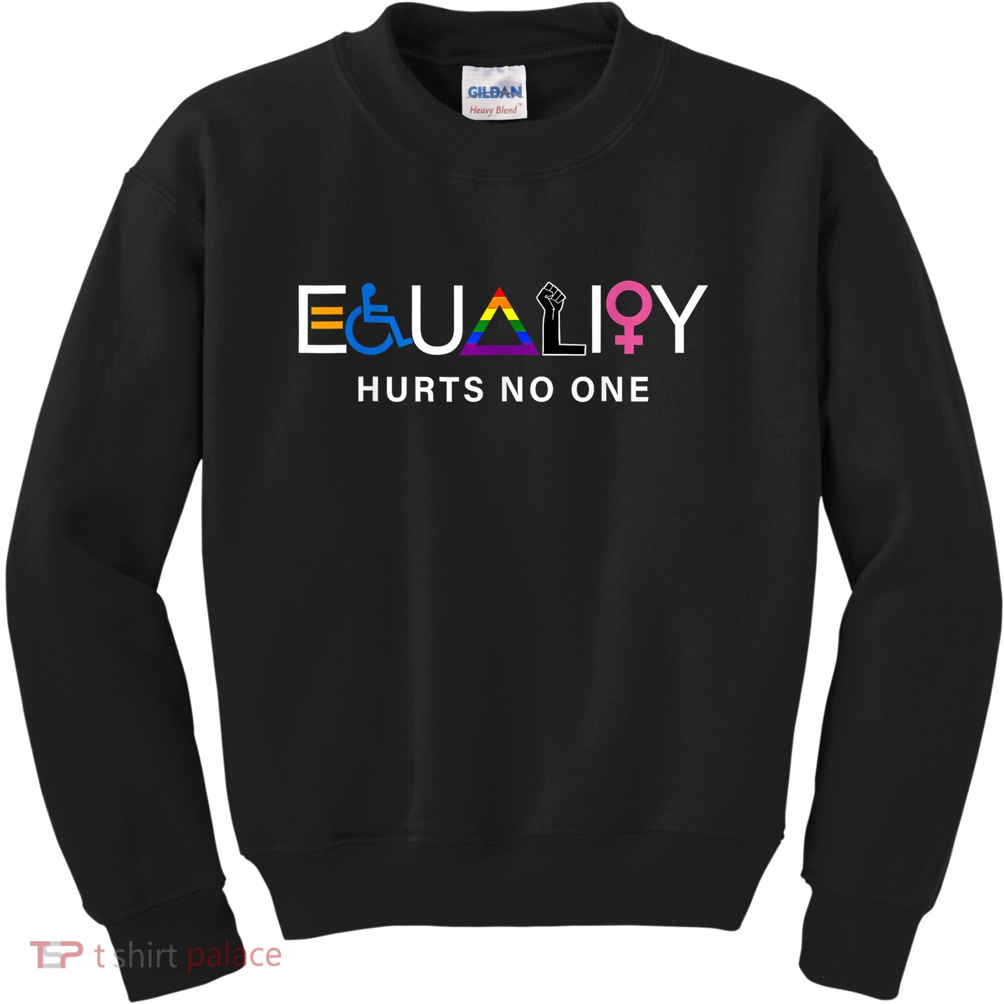 Pride Month Equality Hurts No One Lgbtq Pride Human Rights Gift Kids Sweatshirt