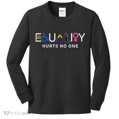 Pride Month Equality Hurts No One Lgbtq Pride Human Rights Gift Kids Long Sleeve Shirt