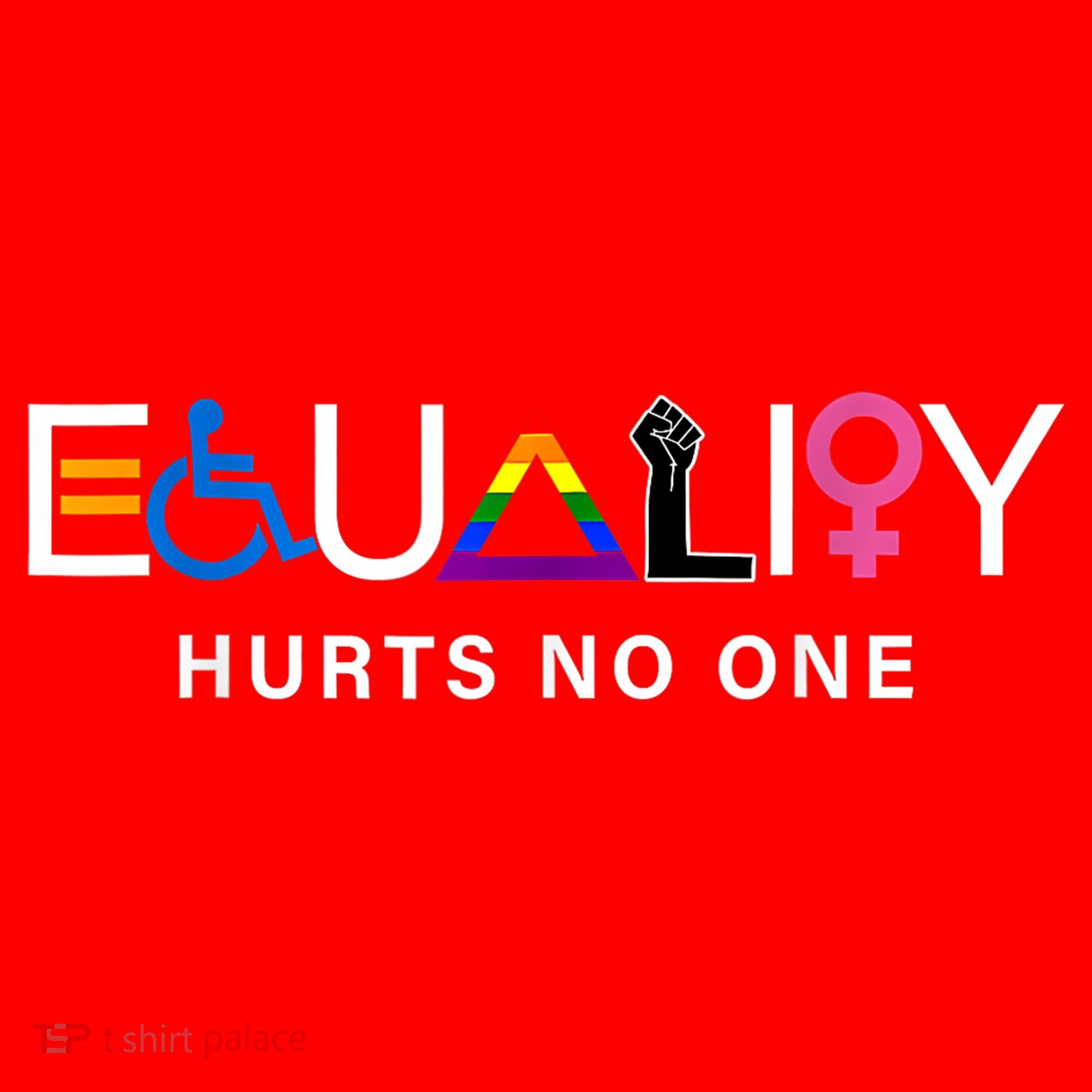 Pride Month Equality Hurts No One Lgbtq Pride Human Rights Gift Santa Hat