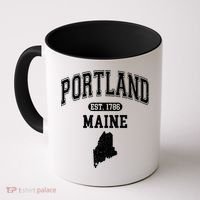Portland Maine Est 1786 Varsity Coffee Mug thumb 0