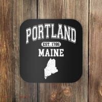Portland Maine Est 1786 Varsity Coaster thumb 0