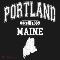 Portland Maine Est 1786 Varsity Women's Hoodie thumb 2