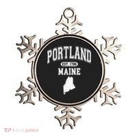 Portland Maine Est 1786 Varsity Ornament thumb 0