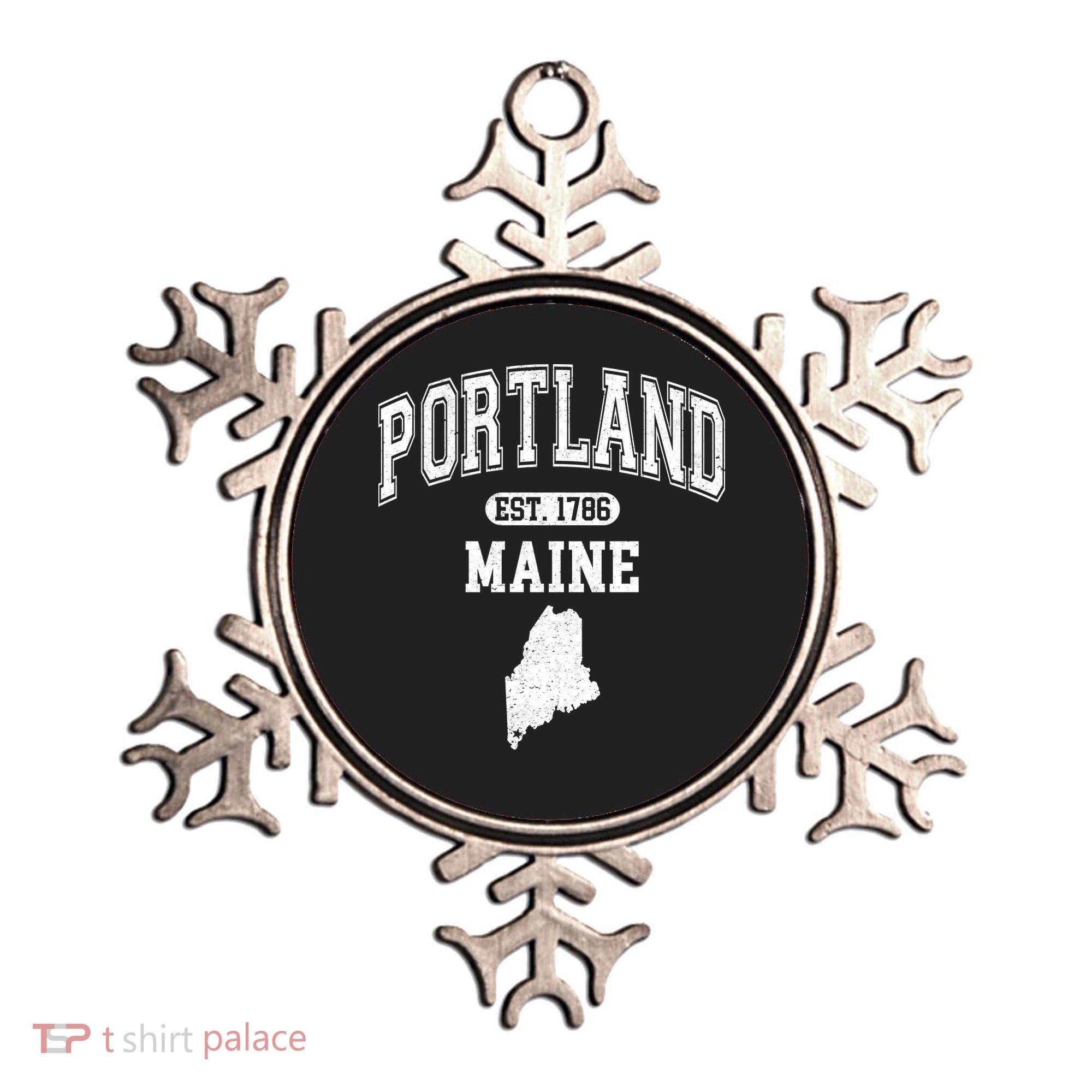 Portland Maine Est 1786 Varsity Ornament