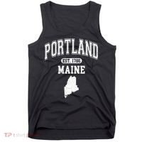 Portland Maine Est 1786 Varsity Tank Top thumb 0