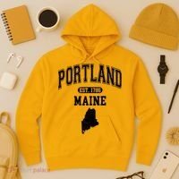 Portland Maine Est 1786 Varsity Hoodie thumb 3
