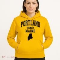 Portland Maine Est 1786 Varsity Hoodie thumb 5