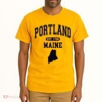 Portland Maine Est 1786 Varsity Tall T-Shirt thumb 2