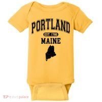 Portland Maine Est 1786 Varsity Baby Bodysuit thumb 0