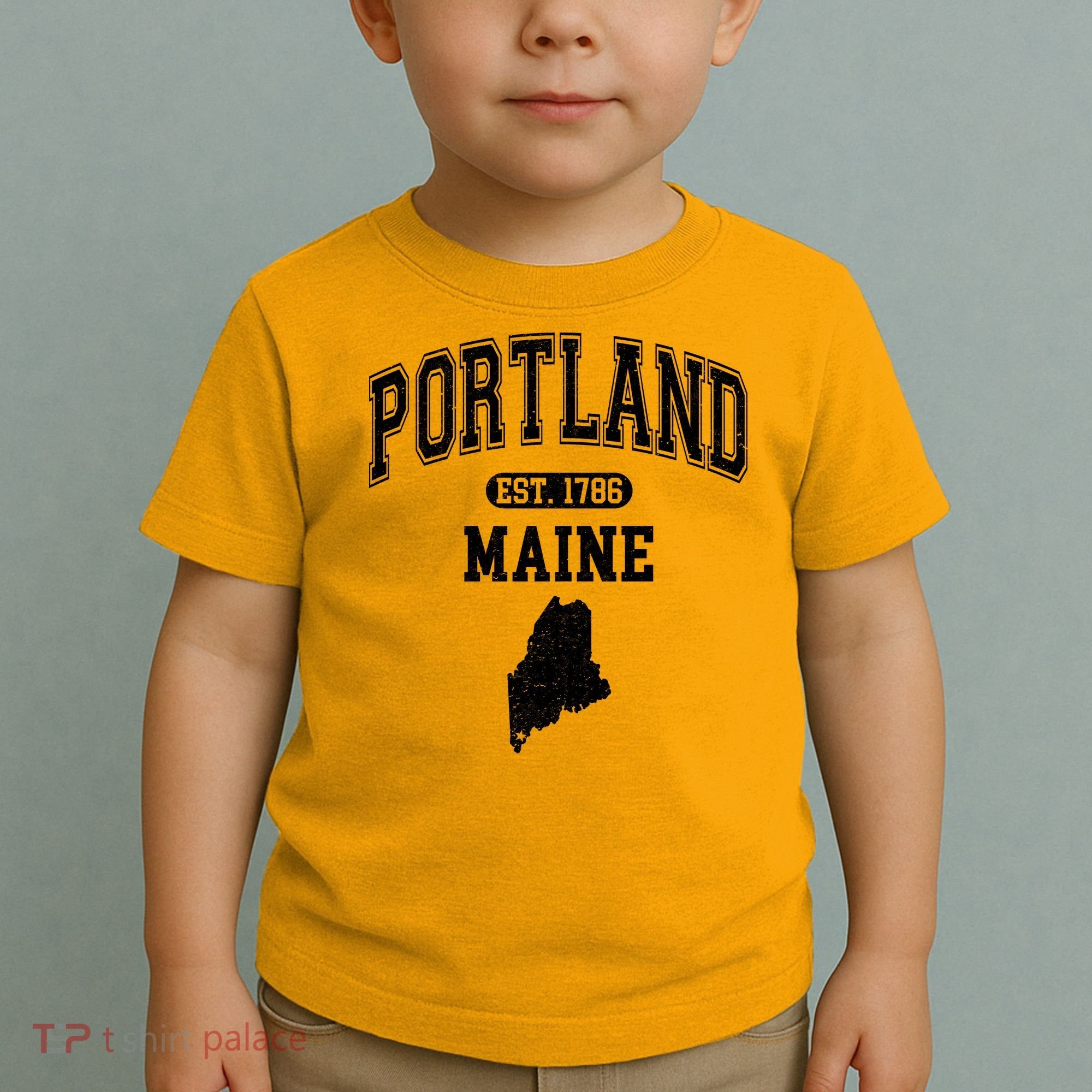 Portland Maine Est 1786 Varsity Toddler T-Shirt