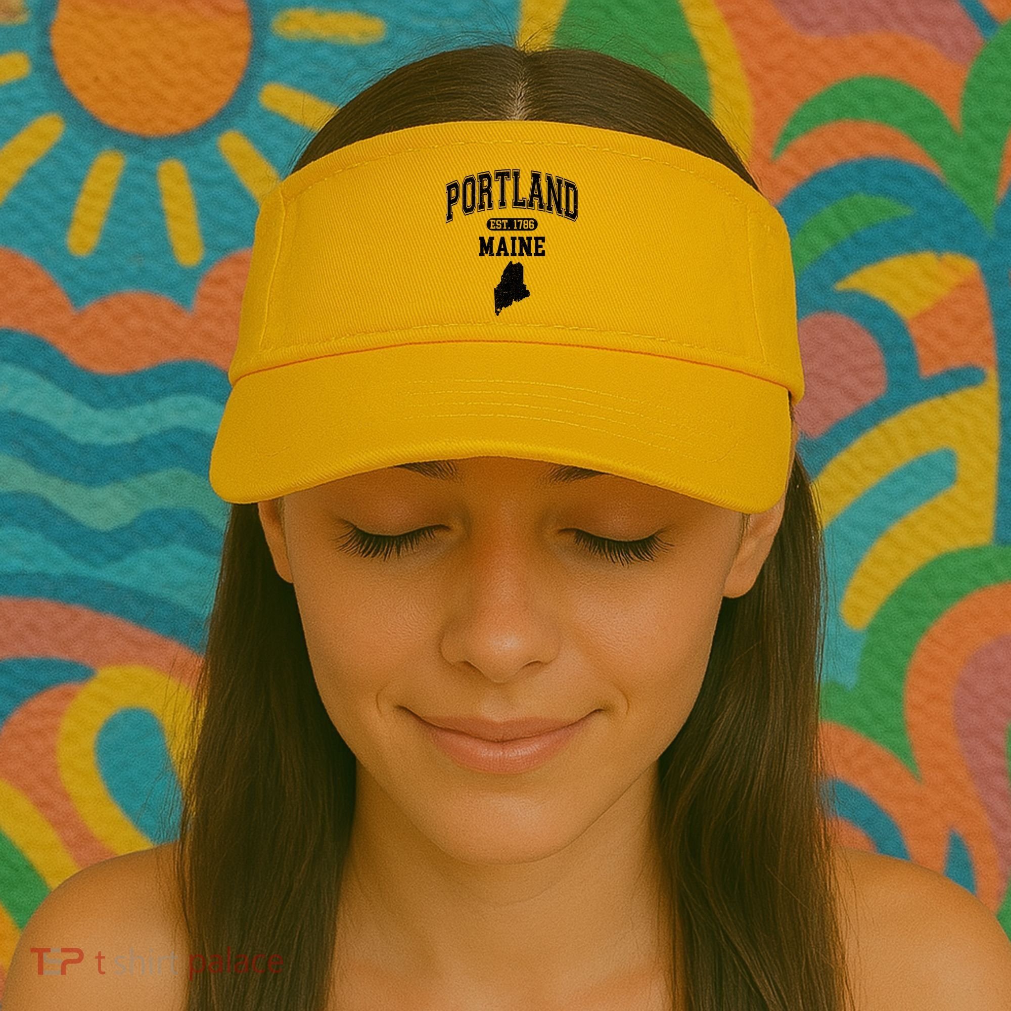 Portland Maine Est 1786 Varsity Visor