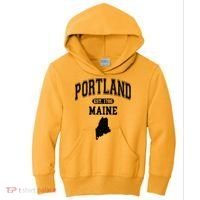 Portland Maine Est 1786 Varsity Kids Hoodie thumb 0