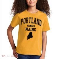 Portland Maine Est 1786 Varsity Kids T-Shirt thumb 2