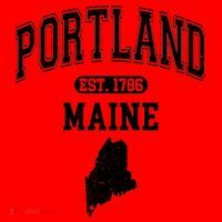 Portland Maine Est 1786 Varsity Santa Hat thumb 1