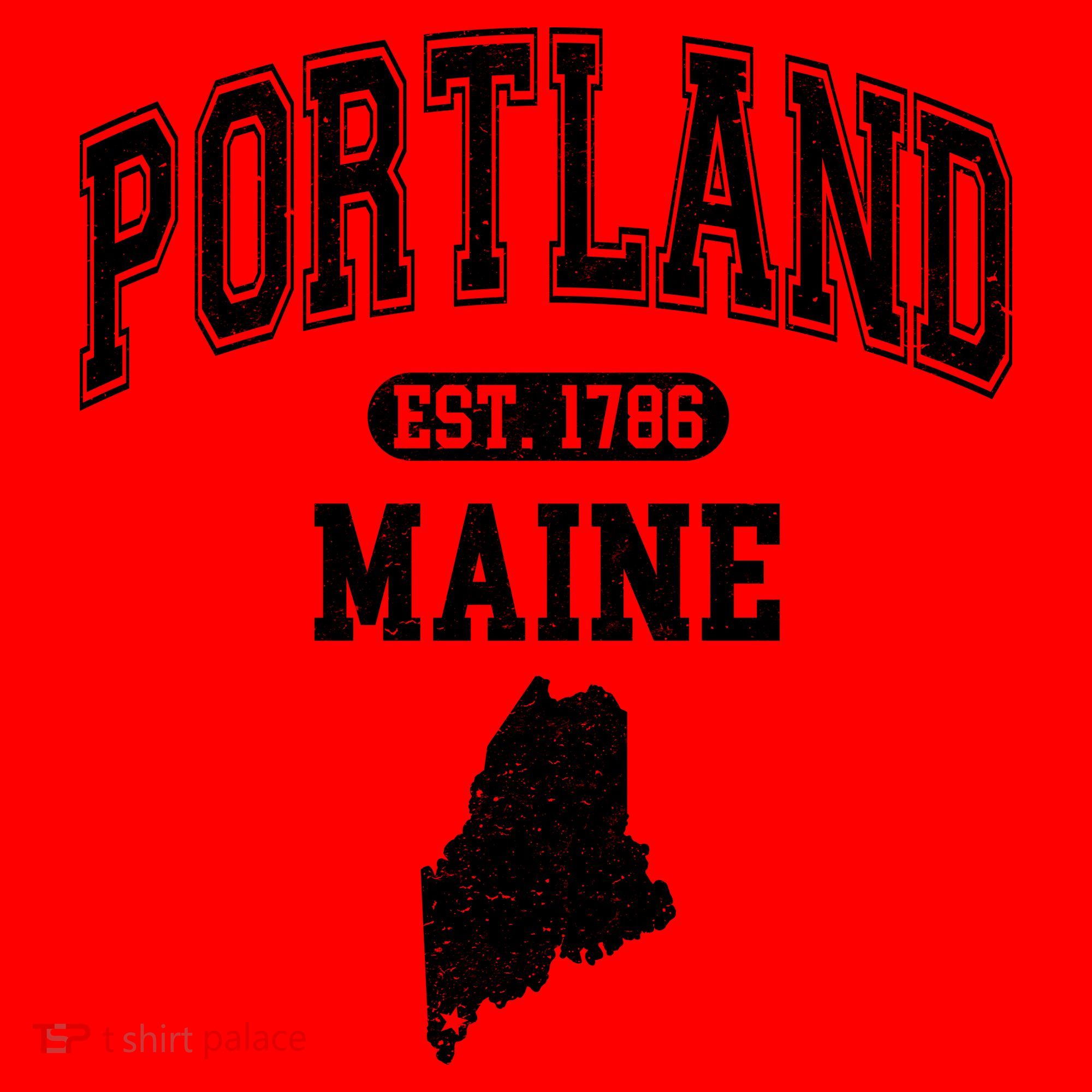 Portland Maine Est 1786 Varsity Santa Hat