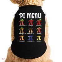 Pi Menu Funny Pi 3.14 Math Teacher Pie Menu Mathematics Doggie Tank thumb 0