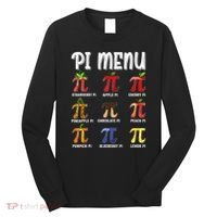 Pi Menu Funny Pi 3.14 Math Teacher Pie Menu Mathematics Long Sleeve Shirt thumb 0