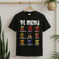 Pi Menu Funny Pi 3.14 Math Teacher Pie Menu Mathematics T-Shirt thumb 2