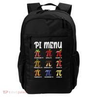 Pi Menu Funny Pi 3.14 Math Teacher Pie Menu Mathematics Backpack thumb 0