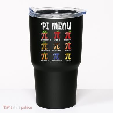 Pi Menu Funny Pi 3.14 Math Teacher Pie Menu Mathematics Tumbler