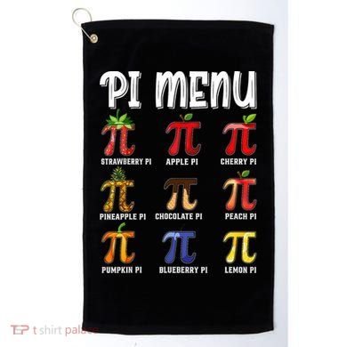 Pi Menu Funny Pi 3.14 Math Teacher Pie Menu Mathematics Golf Towel