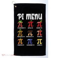 Pi Menu Funny Pi 3.14 Math Teacher Pie Menu Mathematics Golf Towel thumb 0
