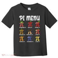 Pi Menu Funny Pi 3.14 Math Teacher Pie Menu Mathematics Toddler T-Shirt thumb 0