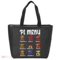 Pi Menu Funny Pi 3.14 Math Teacher Pie Menu Mathematics Tote Bag thumb 0