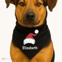 Personalized Matching Family Christmas Custom USA-Made Doggie Bandana thumb 1
