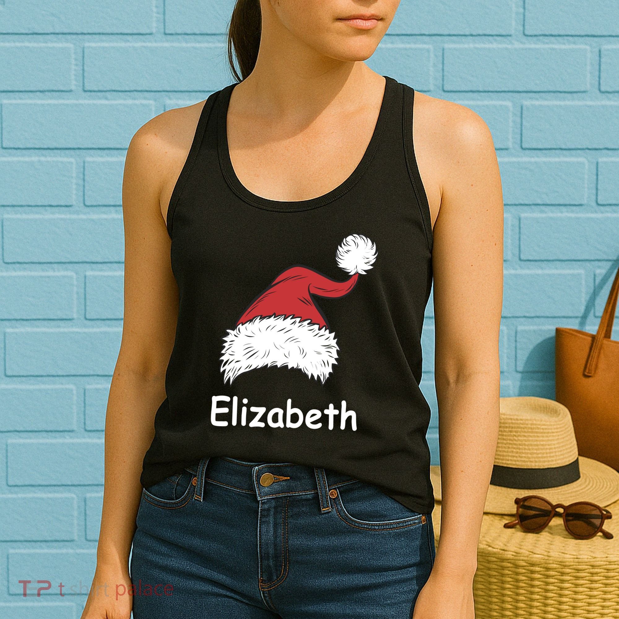 Personalized Matching Family Christmas Custom Women's Tank Top