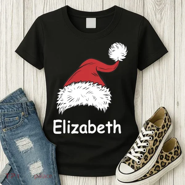 Personalized Matching Family Christmas Custom Women's T-Shirt