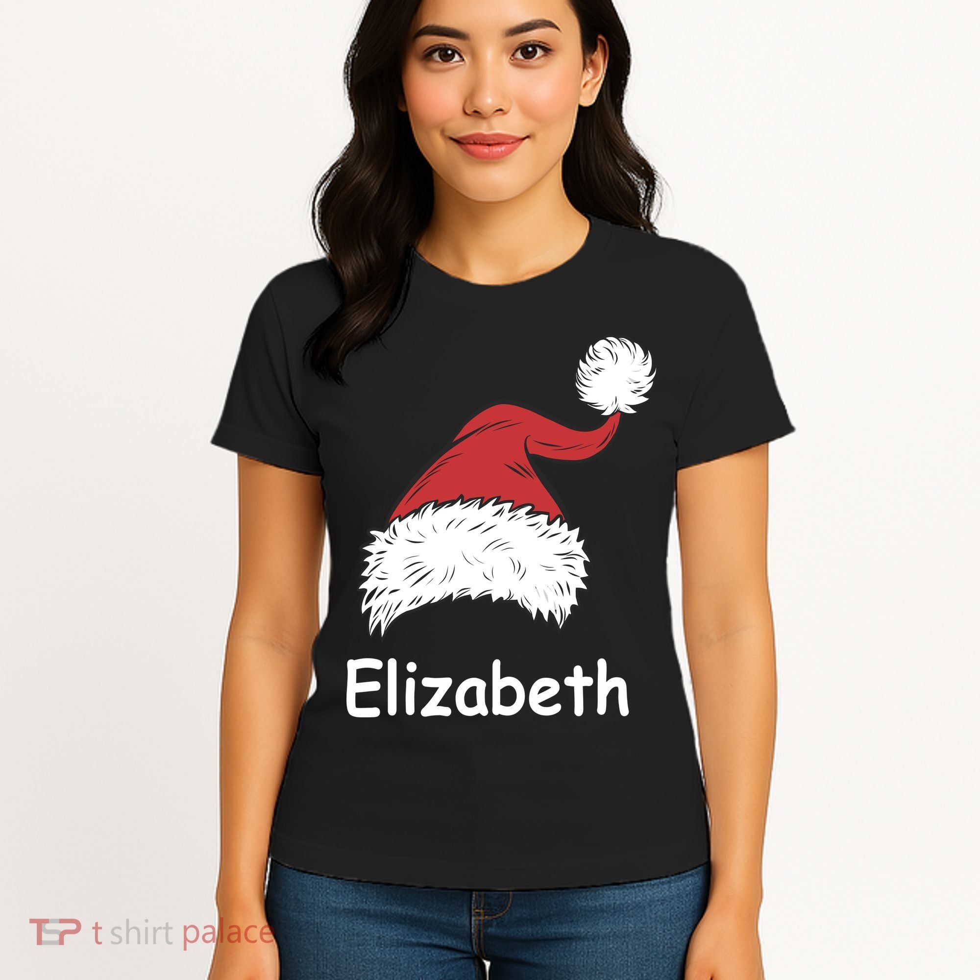 Personalized Matching Family Christmas Custom Women's T-Shirt