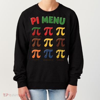 Pie Menu Funny Pi Day Pi 3 Women's Sweatshirt