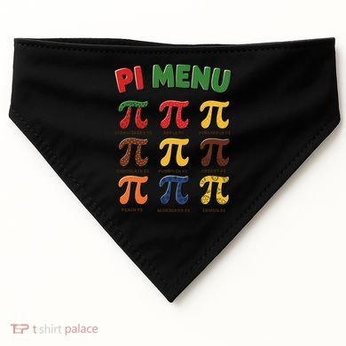 Pie Menu Funny Pi Day Pi 3 USA-Made Doggie Bandana