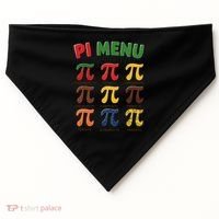 Pie Menu Funny Pi Day Pi 3 USA-Made Doggie Bandana thumb 0