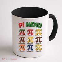 Pie Menu Funny Pi Day Pi 3 Coffee Mug thumb 1