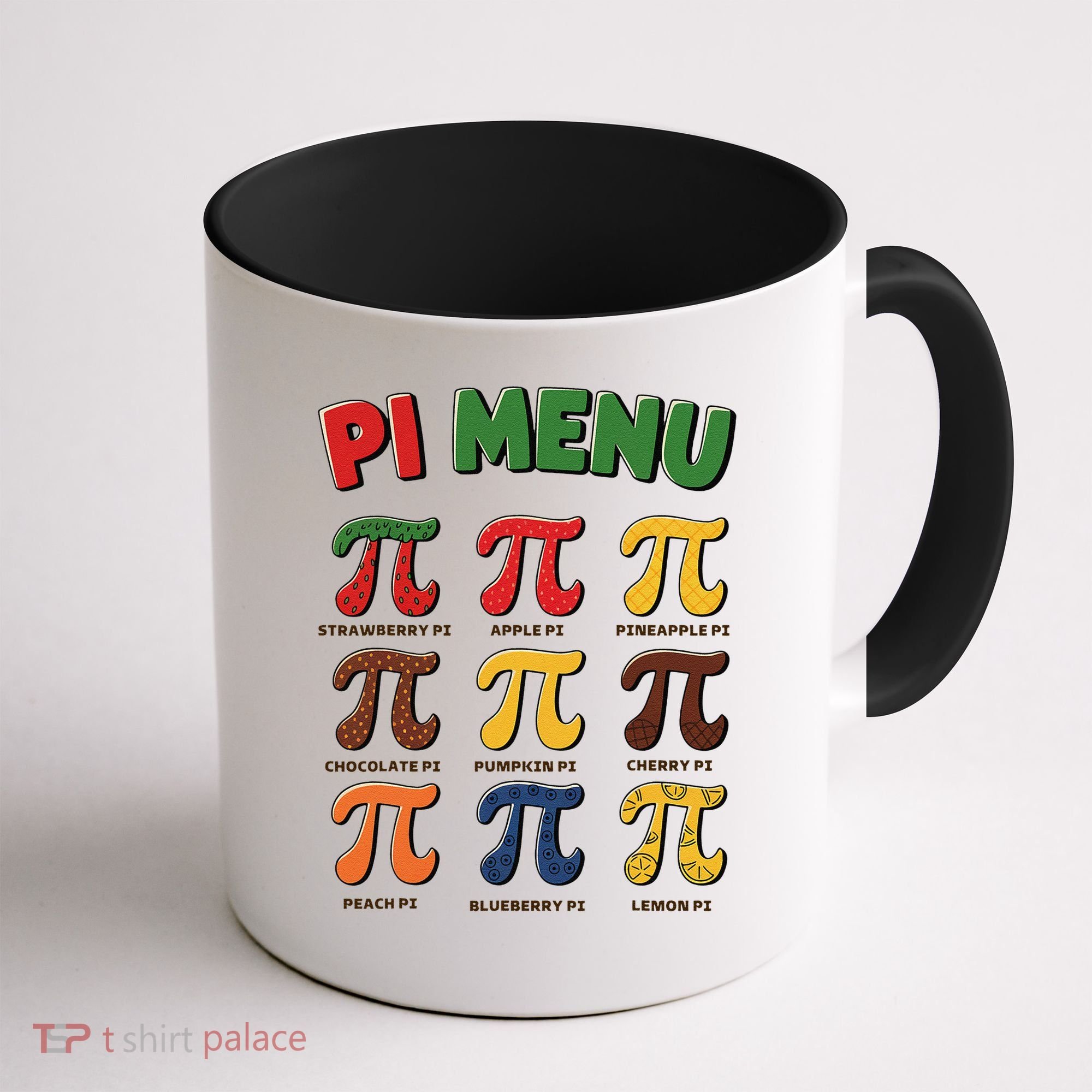 Pie Menu Funny Pi Day Pi 3 Coffee Mug