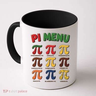 Pie Menu Funny Pi Day Pi 3 Coffee Mug