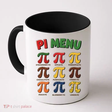 Pie Menu Funny Pi Day Pi 3 Coffee Mug