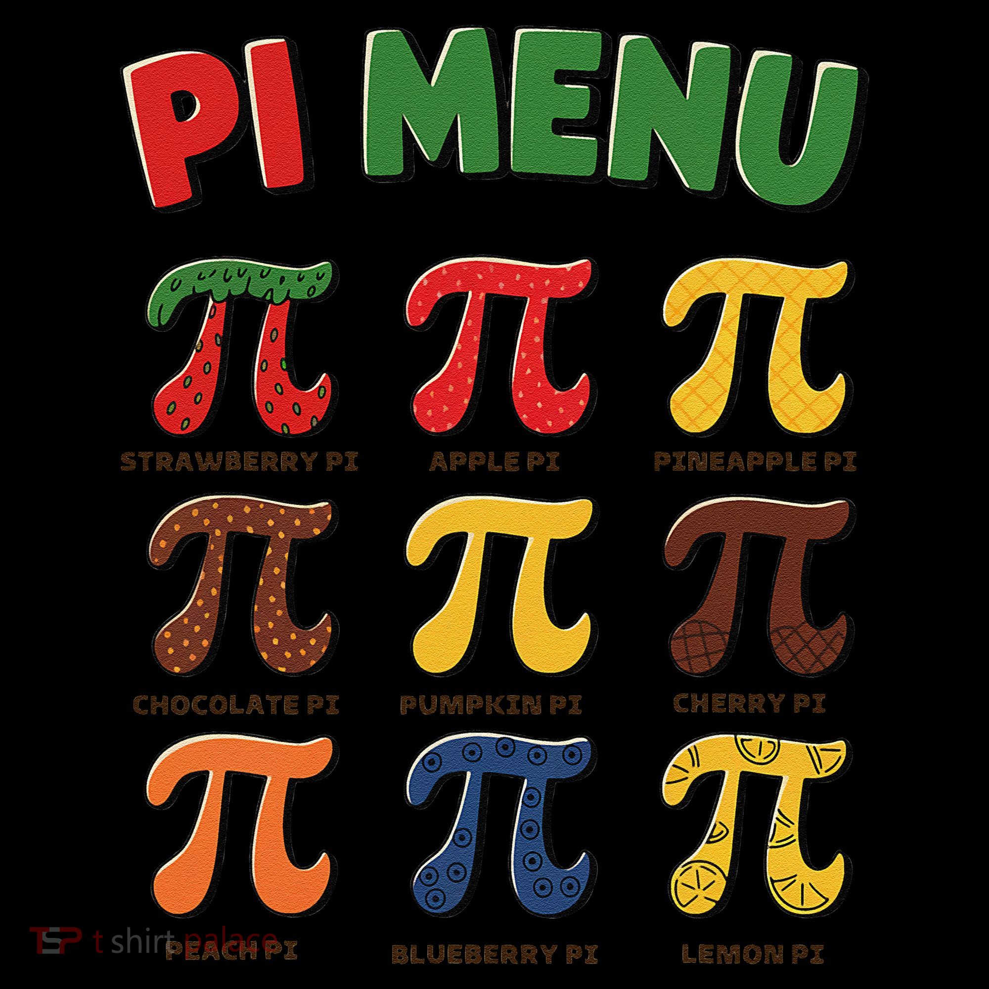 Pie Menu Funny Pi Day Pi 3 Coffee Mug