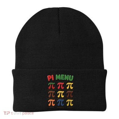 Pie Menu Funny Pi Day Pi 3 Beanie