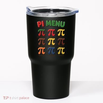 Pie Menu Funny Pi Day Pi 3 Tumbler