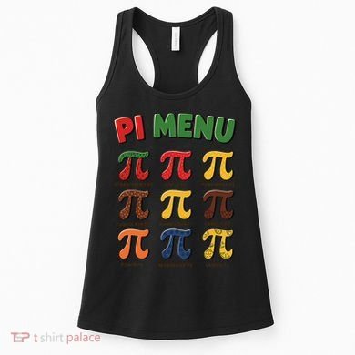 Pie Menu Funny Pi Day Pi 3 Women's Tank Top