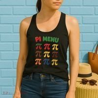 Pie Menu Funny Pi Day Pi 3 Women's Tank Top thumb 2