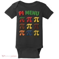 Pie Menu Funny Pi Day Pi 3 Baby Bodysuit thumb 0