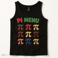Pie Menu Funny Pi Day Pi 3 Tank Top thumb 2