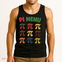 Pie Menu Funny Pi Day Pi 3 Tank Top thumb 3