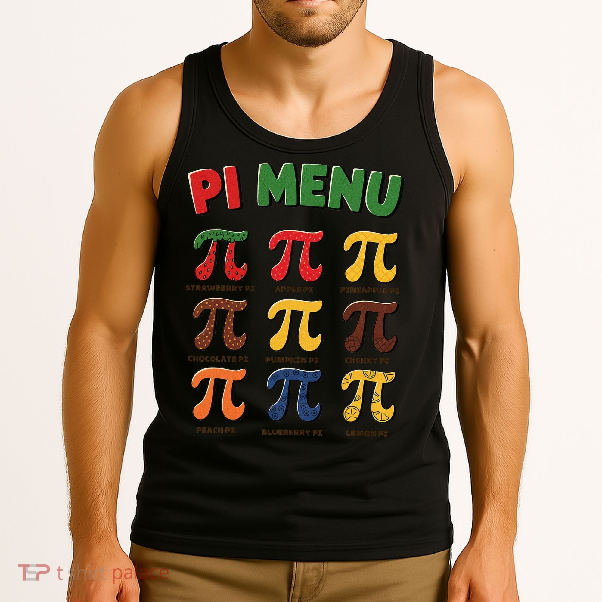 Pie Menu Funny Pi Day Pi 3 Tank Top