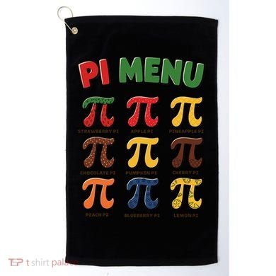 Pie Menu Funny Pi Day Pi 3 Golf Towel