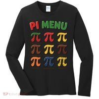 Pie Menu Funny Pi Day Pi 3 Women's Long Sleeve Shirt thumb 0